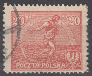 Poland Scott #191 1922 Used