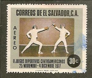 El Salvador      Scott  C419    Fencing      Used  