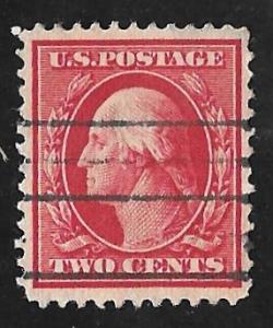 358 2 cents Bluish Paper Washington Carmine Stamp used EGRADED VF 80