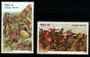 SOUTH AFRICA SG488/9 1981 CENTENARY OF BATTLE OF AMAJUBA MNH