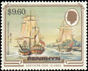 Penrhyn Islands #268-286, Complete Set(19), 1984, Ships, Never Hinged