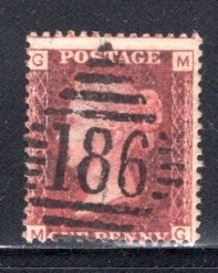 Great Britain, Scott 20a F red brown shade, Used, CV $375.00 ..... 2480493