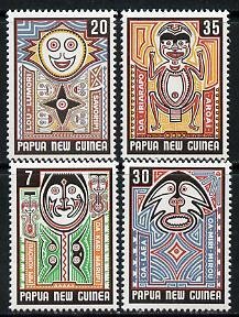 PAPUA NEW GUINEA - 1977 - Folklore Art, Series 3 - Perf 4v Set-Mint Never Hinged