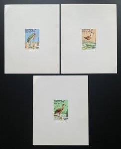 Ivory Coast 1985 Mi. 848 A/B/C luxury proof birds waders wildlife