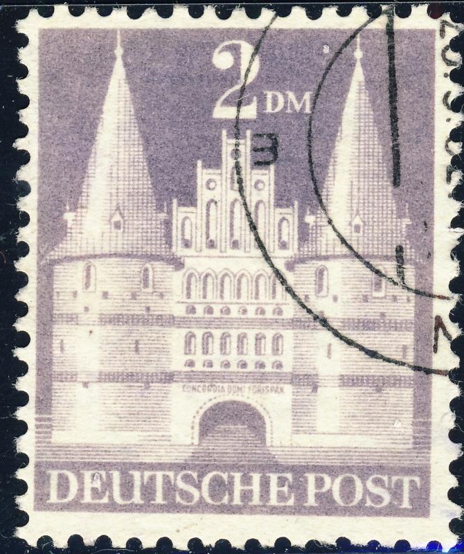 ALLEMAGNE / GERMANY Bizone 1948 Mi.98.YIIB(98.IIwg) 2DM T.2 p.11 - VF Used (i)