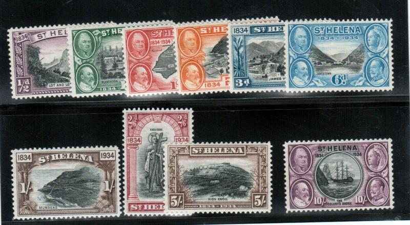 St Helena #101 - #110 (SG #114 / #123) Very Fine Mint Set