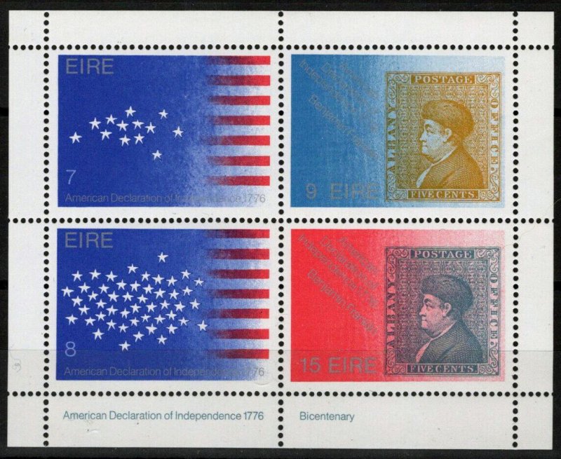 ZAYIX Ireland 392b Flags Stars & Stripes Benjamin Franklin 101822S79