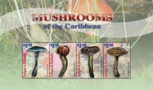 Antigua 2011 - Mushrooms of the Caribbean - Sheet of 6 - MNH