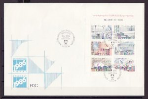 Finland, Scott cat. 737a-f. Nat`l Construction Year. Large First day covers. ^