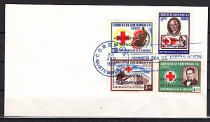 Guatemala, Scott cat. C235-C238. World Refugee Year. Plain First day cover.