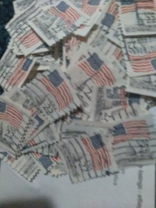 100 USA Flag/Capitol 22 Cent 1985 Stamps #2114-5 Used XF Extra-Fine Lowest Price