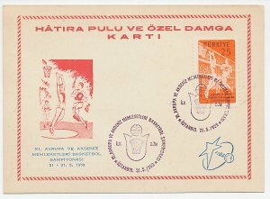 Maximum card Turkey 1959 Basketball 