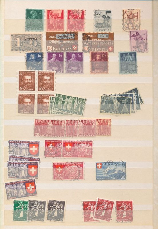 Switzerland Mid Period M&U Collection (Apx 300 Items) UK1016