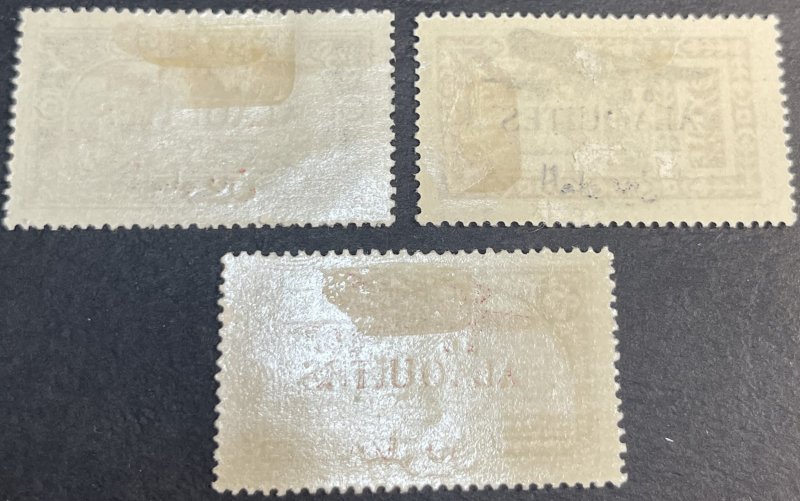 ALAOUITES/FRENCH  # C17-C19--MINT/HINGED---COMPLETE SET---AIR-MAIL---1929