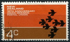 New Zealand Sc#496 Used, 4c brn org, blk & brn, Anniversaries 1972 (1972)