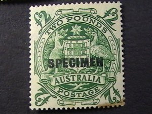 AUSTRALIA # 219-221-MINT NEVER/HINGED**SLIGHT TONING**----SPECIMENS----1950