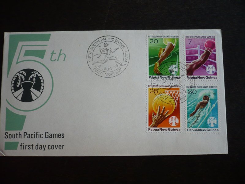 Postal History - Papua New Guinea - Scott# 419-422 - First Day Cover