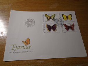 Sweden  #  2020-23  FDC    Butterflies