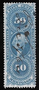 #R59C 50 cents Mortgage Revenue  Stamp used VF