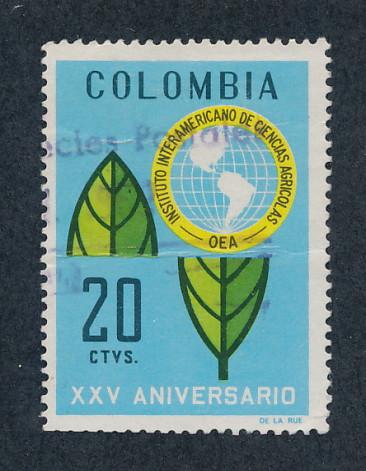 Colombia 1969 Scott 786 used - 20c, Agricultural Sciences 