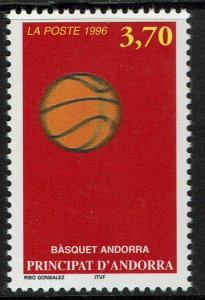 Andorra French #460  MNH - Sports Basketball (1996)