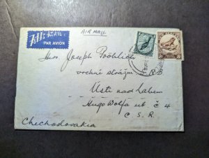 1963 New Zealand Airmail Cover to Czechoslovakia Joseph Prohlieh