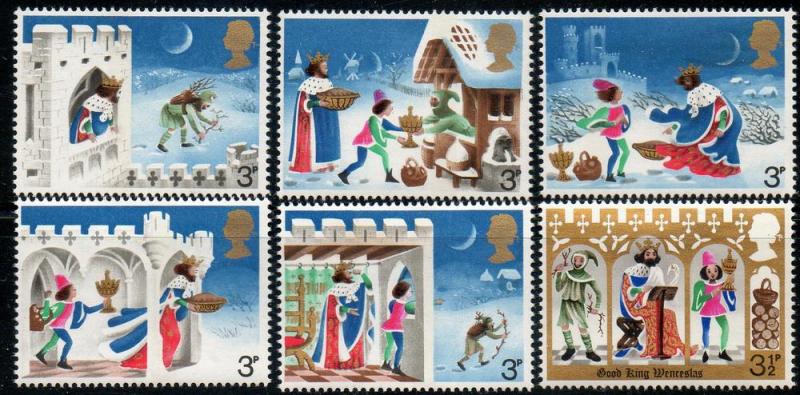 Great Britain  Scott  709-714  Mint  Complete