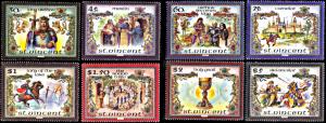 Saint Vincent 979-979G, MNH, Legend of King Arthur