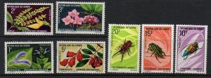 Congo 1970 Flowers Beetles VF MNH (222-8)