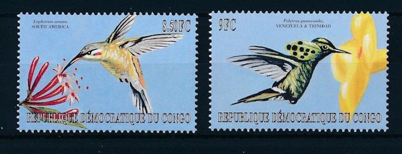 [28629] Congo Kinshasa 2000 Birds Vögel Oiseaux Ucelli Kolibri MNH