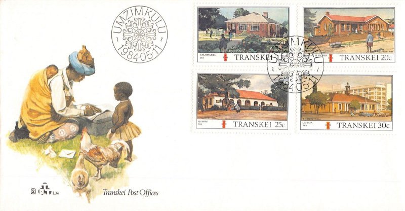 G010 South Africa Transkei 1984 Post Offices FDC