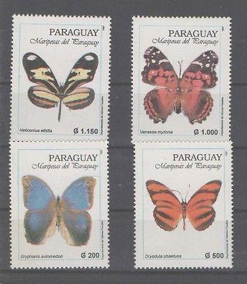 Paraguay stamp set MNH butterflies Mi 4731 - 4734