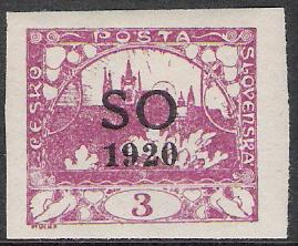 Eastern Silesia #2 Czech Issue Overprinted MH