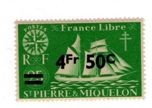 Saint Pierre & Miquelon #320 MH - Stamp - CAT VALUE $1.60