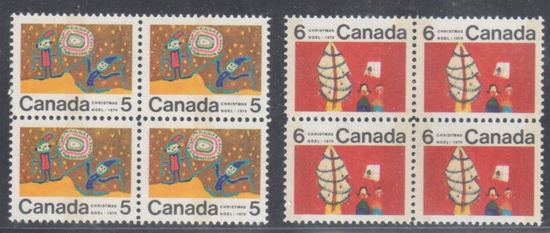 Canada #522Pi + #525Pi Extra NH- Winnipeg Tag Center Block Set