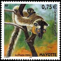 MAYOTTE 2004 - Scott# 208 Lemurs Set of 1 NH