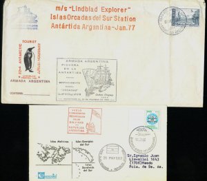 ARGENTINA 1976 LINBLAD EXPLORER ANTARCTICA COVER &