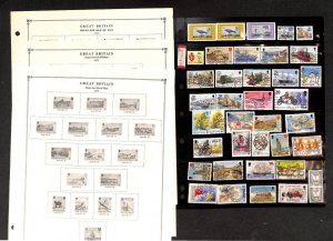 Isle of Man Stamp Collection on 30 Scott International Pages, 1973-1986 (AC)