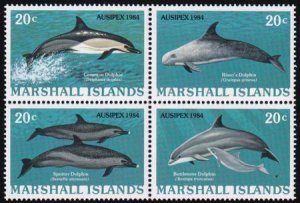 US 54-57 Trust Territories Marshall Islands NH VF Dolphins