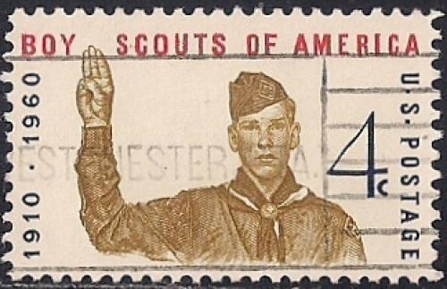 1145 4 cent Boy Scouts Jubilee VF used