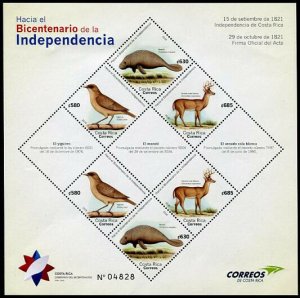 HERRICKSTAMP NEW ISSUES COSTA RICA Sc.# 701 Bicentenary of Independence II