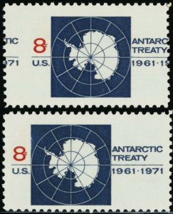 1431, Misperforated Error 8¢ Antarctic Treaty Single Stamp Mint NH Stuart Katz