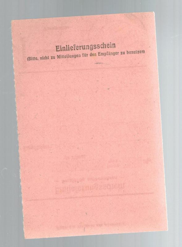 1943 Ozorkow Germany Neuengamme Concentration Camp money order Receipt KZ