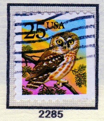 SC# 2285 - (25c) - Owl, bklt - Used