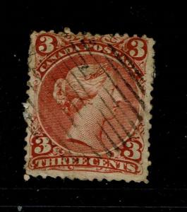 Canada SC# 25, Used, large page remnant - S3885