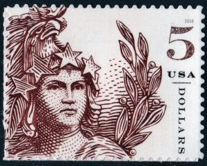 SC#5297 $5.00 Statue of Freedom Single (2018) SA