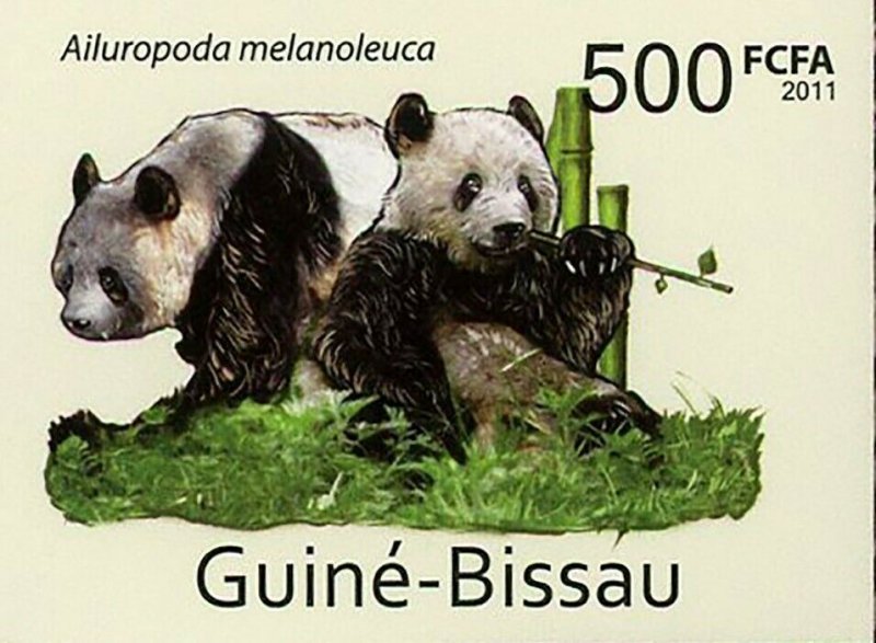 Giant Pandas Stamp Ailuropoda Melanoleuca Bear Wild Animal S/S MNH #5566-5569 