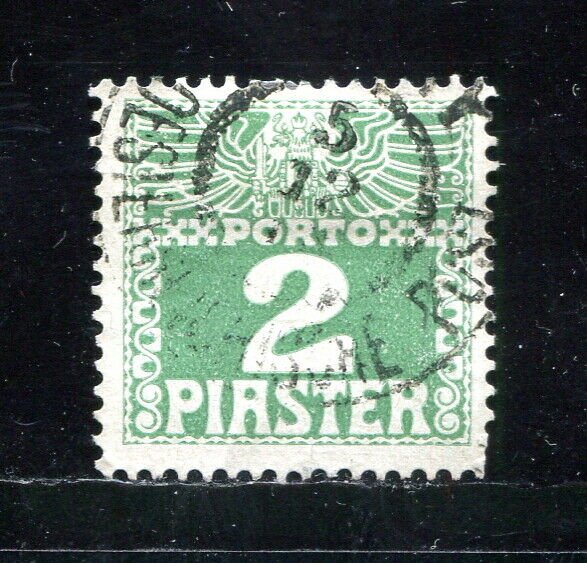 x464 - AUSTRIA Levant Offices in Turkey - Sc# J10 - 2 Piaster Postage Due. Used
