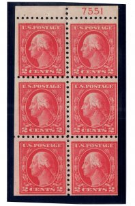 U.S. - 425e - Booklet Pane (7551) -  Never Hinged
