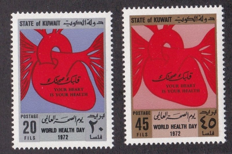 Kuwait # 545-546, World Health Day, NH, 1/2 Cat.